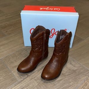 Cat & Jack Toddler Memphis Zipper Western Boots;10